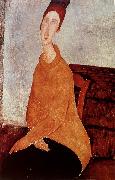 Amedeo Modigliani Yellow Sweater painting
